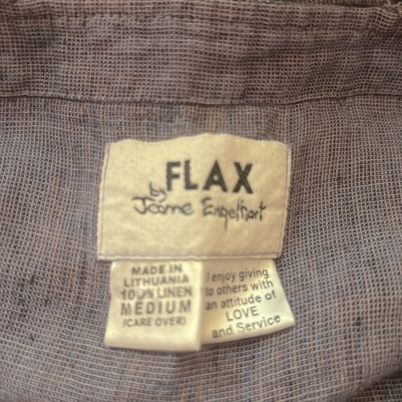 812 Rare Vintage Flax by Jeanne Englehart Linen Purple Cropped Overalls Jumpsuit - Picture 9 of 14